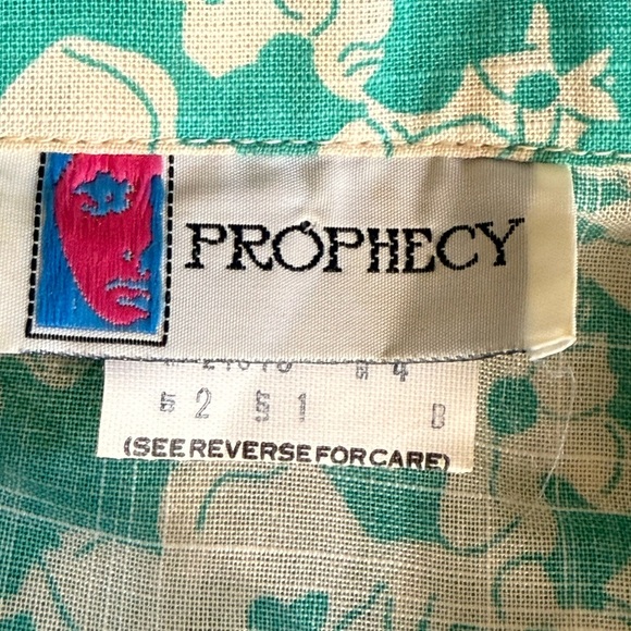 Prophecy Vintage Hawaiian Floral Print Skirt / Top Set, size XXS - Picture 16 of 16